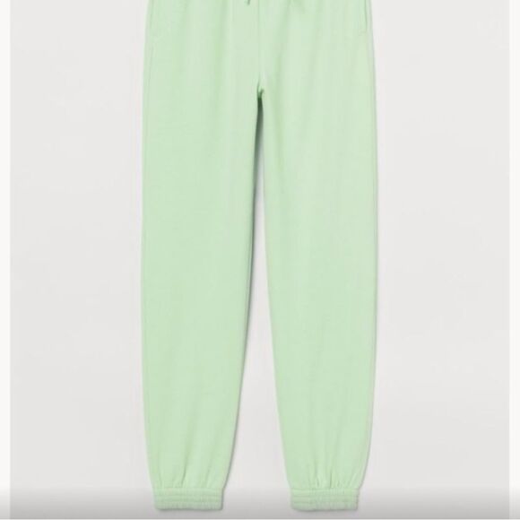 Women’s sweatpants H&M Cinched bottoms, pockets size XXL pastel green - Picture 9 of 11